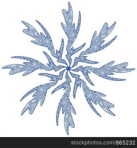 Snowflake illusration. Adult coloring page or temporary tattoo. Creative New Year print. Christmas icon. Snowflake illusration. Adult coloring page or temporary tattoo. Creative New Year print. Christmas icon.