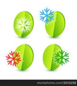 Snowflake leaf concept