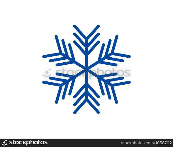 snowflake logo icon vector illustration design template