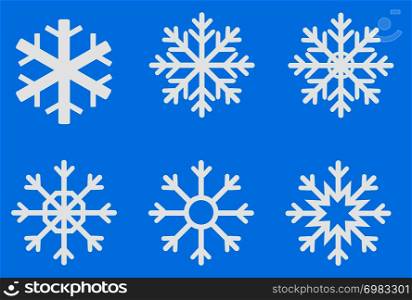 snowflake refrigerator. snowflake set for Christmas design.snowflake set for Christmas design. snowflake icon on white background. flat style. snowflake icon for your web site design, logo, app, UI. snowflake symbol.