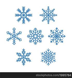 Snowflake. Snow icon.