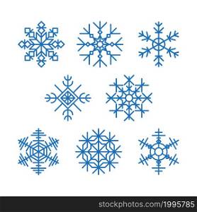 Snowflake. Snow icon.