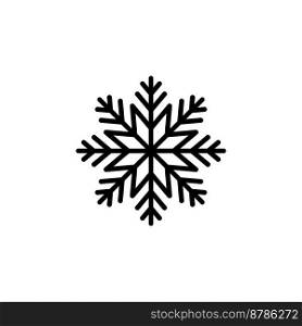 Snowflake vector icon on a white background.