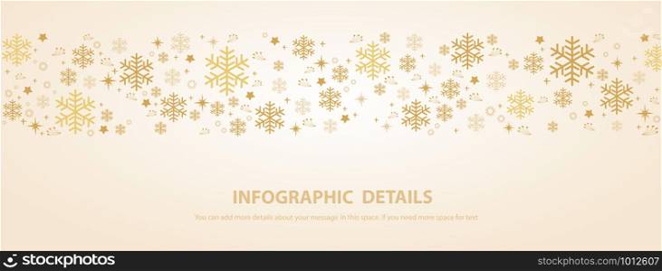 snowflake winter banner background vector illustration eps10