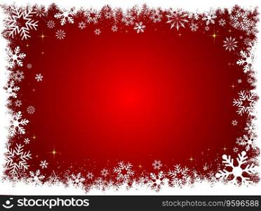 Snowflakes and stars vector image