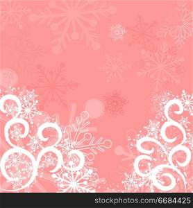Snowflakes background, vector