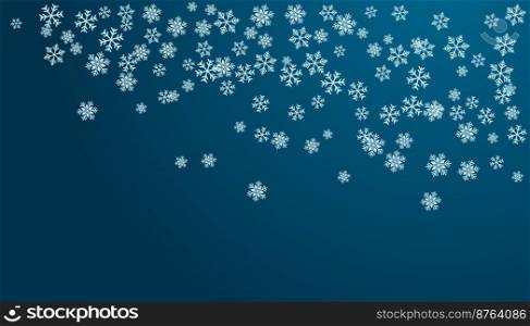 Snowflakes background vector illustration flat design template