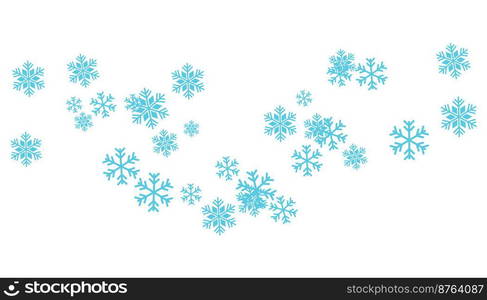Snowflakes background vector illustration flat design template