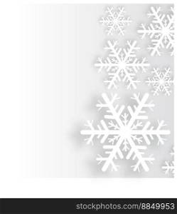 Snowflakes background vector image