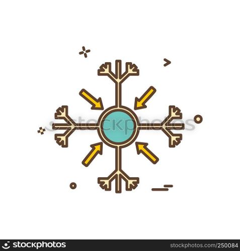SnowFlakes Christmas icon design vector