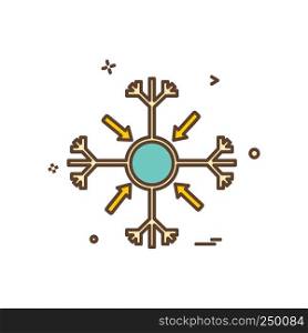 SnowFlakes Christmas icon design vector