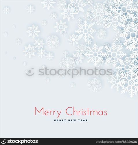 snowflakes floating background for christmas and winter season