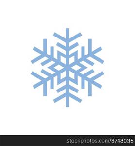 Snowflakes icon and symbol ilustration vector flat design template