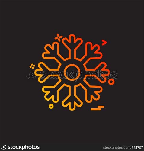 Snowflakes icon design vector