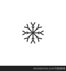 Snowflakes icon ilustration vector Template