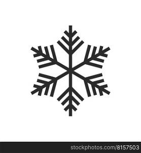 Snowflakes logo icon illustration vector flat design template