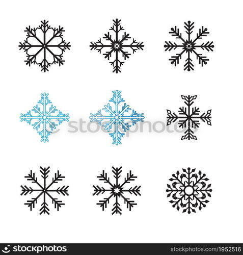 Snowflakes Logo Template illustration