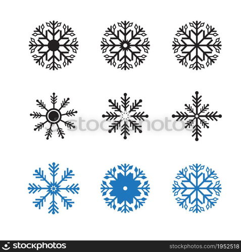 Snowflakes Logo Template illustration