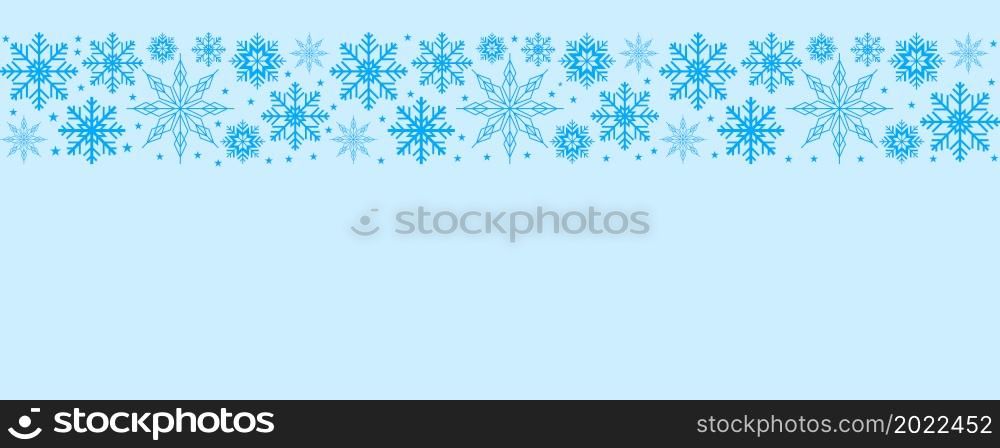 Snowflakes pattern design element related to winter background