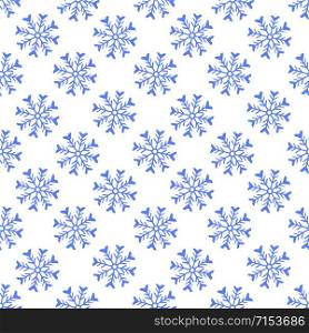 Snowflakes pattern. Winter printable design for web background. Blue snowflakes seamless texture. Snowflakes pattern. Winter printable design for web background. Blue snowflakes seamless texture.