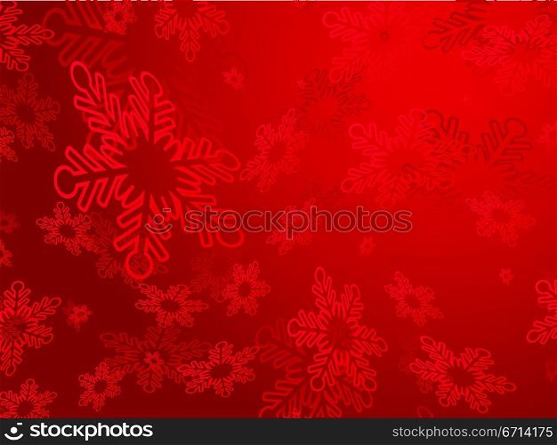 Snowflakes red