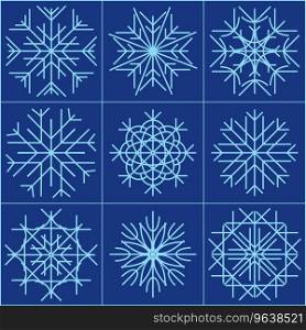 Snowflakes Royalty Free Vector Image