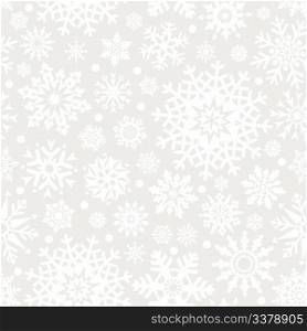 Snowflakes seamless pattern - vector background for continuous replicate. See more seamlessly backgrounds in my portfolio.