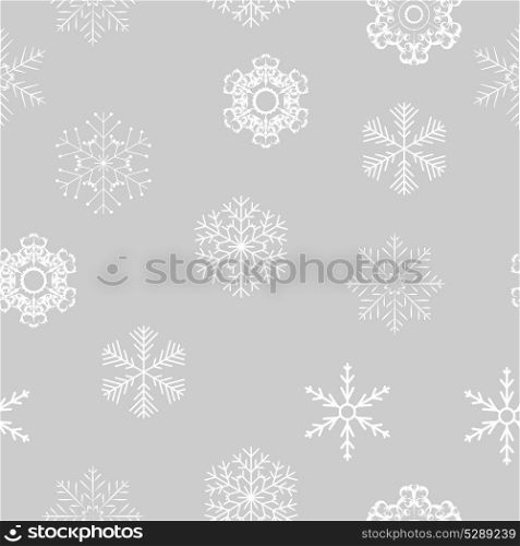 Snowflakes seamless pattern vector illustration