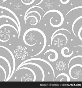 Snowflakes seamless pattern vector illustration