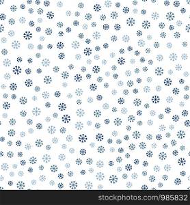 Snowflakes seamless pattern. Winter holiday back. Vector. Snowflakes seamless pattern