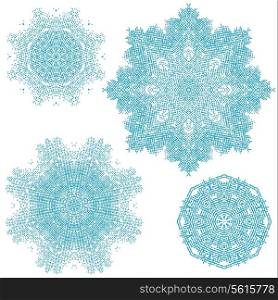 Snowflakes set for Christmas design