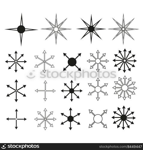 Snowflakes stars icons. Vector illustration. Stock image. EPS 10.. Snowflakes stars icons. Vector illustration. Stock image.