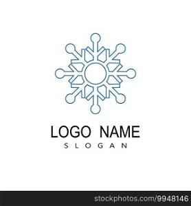 Snowflakes Style Design for Labels, Badges and Icons