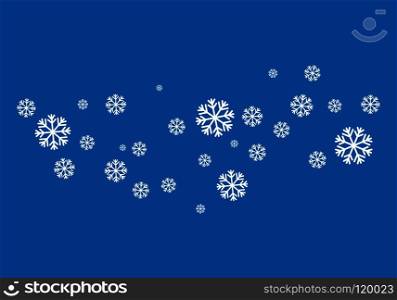 Snowflakes Style Design for Labels, Winter Frozen Symbol illustration