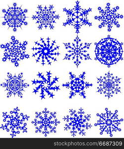 Snowflakes, vector