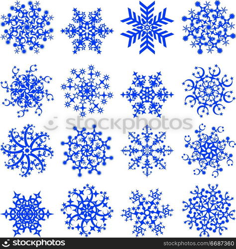 Snowflakes, vector