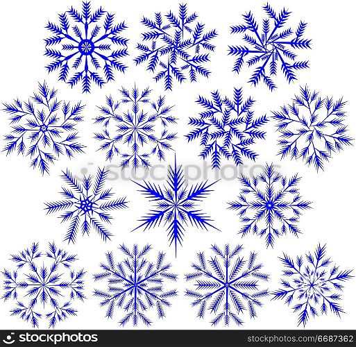 Snowflakes, vector