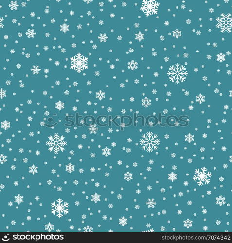 Snowflakes vector seamless pattern. Snowfall christmas repeat backdrop. Seamless pattern christmas snowfall, backdrop winter snowflake illustration. Snowflakes vector seamless pattern. Snowfall christmas repeat backdrop