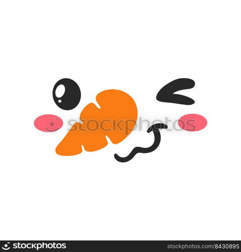 Snowman face set. snowball face decoration vector in the winter of Christmas
