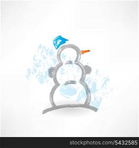 snowman grunge icon