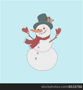 Snowman vector image