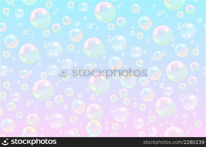 Soap bubbles seamless pattern.