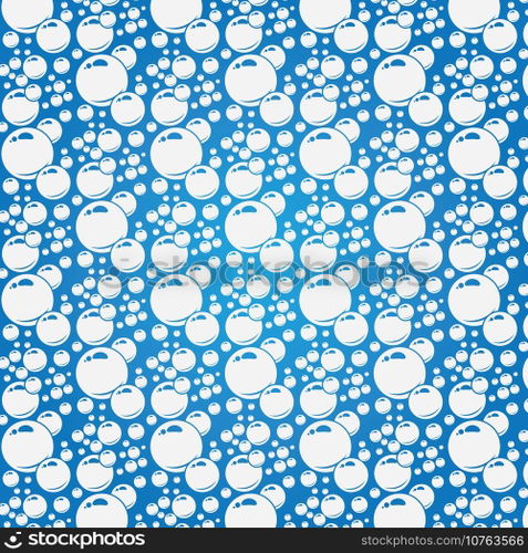 Soap bubbles seamless pattern. Vector background