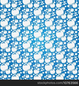 Soap bubbles seamless pattern. Vector background