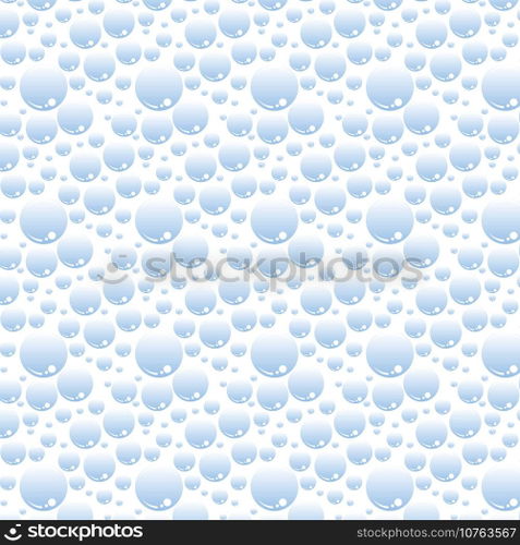 Soap bubbles seamless pattern. Vector background