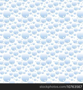 Soap bubbles seamless pattern. Vector background