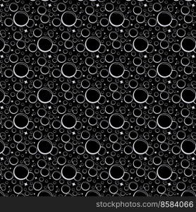 Soap bubbles seamless pattern. Vector background