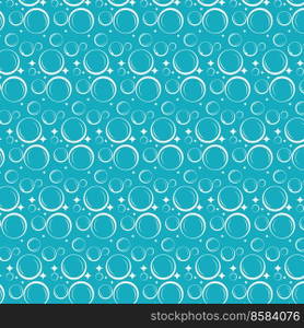 Soap bubbles seamless pattern. Vector background