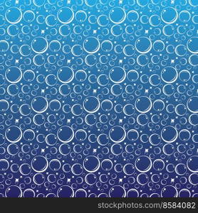 Soap bubbles seamless pattern. Vector background
