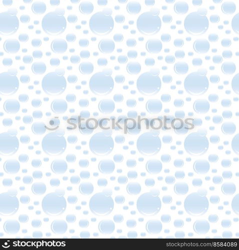 Soap bubbles seamless pattern. Vector background